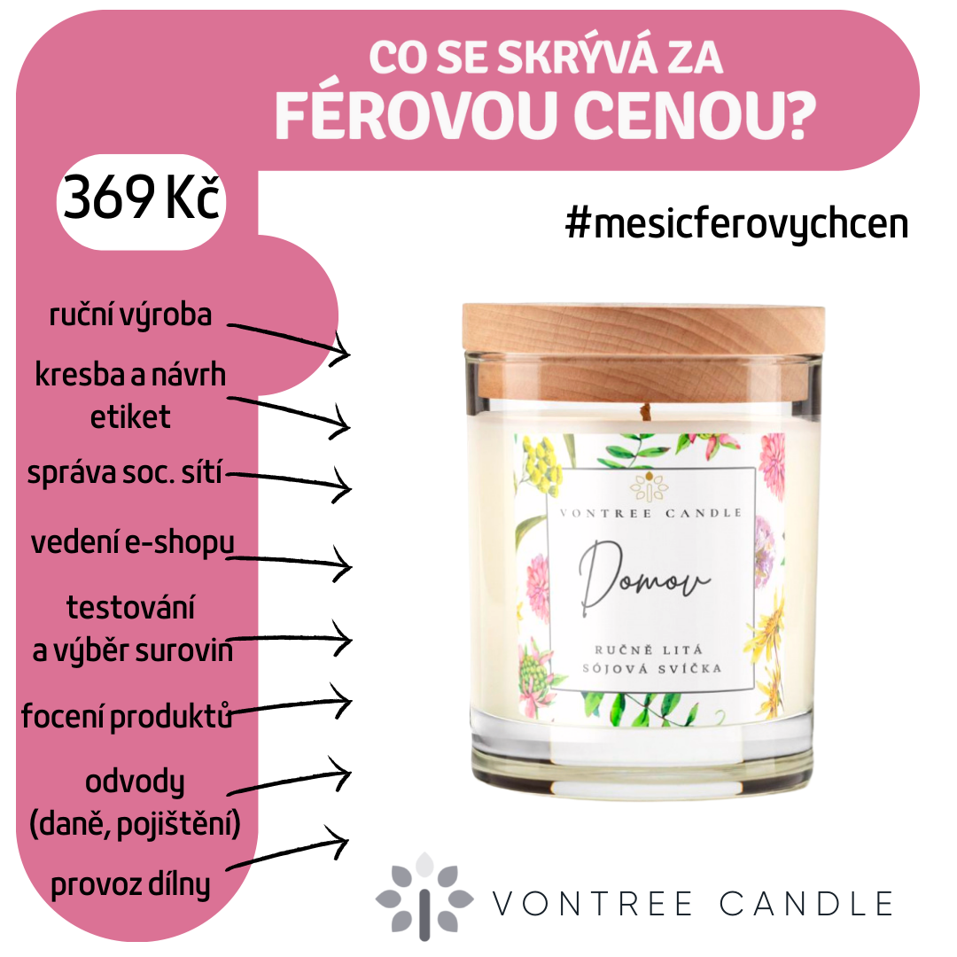 Vontree Candle měsíc féových cen